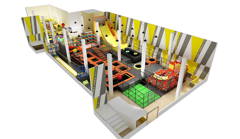 Entertainment Indoor Trampoline Park Equipment