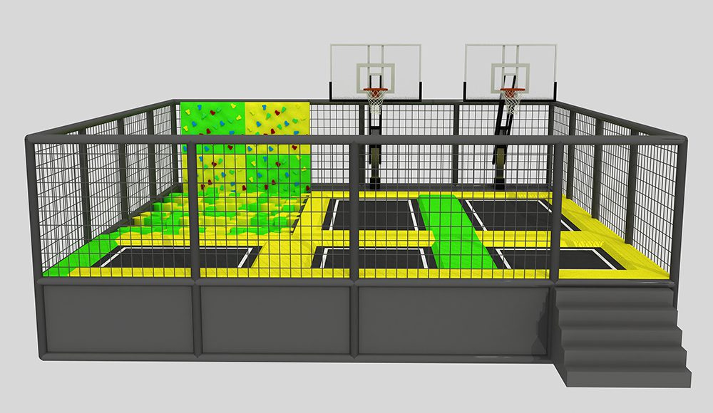 Indoor commercial Adventure Trampoline Park Plan